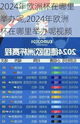 2024年欧洲杯在哪里举办呢,2024年欧洲杯在哪里举办呢视频