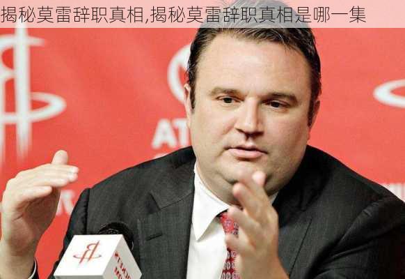 揭秘莫雷辞职真相,揭秘莫雷辞职真相是哪一集