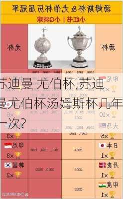 苏迪曼 尤伯杯,苏迪曼尤伯杯汤姆斯杯几年一次?