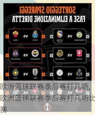 欧洲篮球联赛季后赛打几场,欧洲篮球联赛季后赛打几场比赛