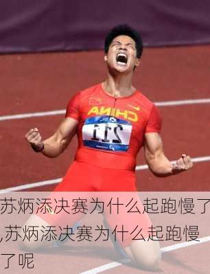 苏炳添决赛为什么起跑慢了,苏炳添决赛为什么起跑慢了呢