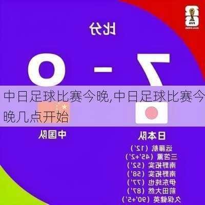 中日足球比赛今晚,中日足球比赛今晚几点开始