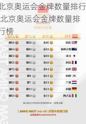 北京奥运会金牌数量排行,北京奥运会金牌数量排行榜