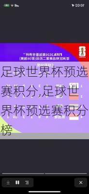 足球世界杯预选赛积分,足球世界杯预选赛积分榜