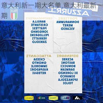 意大利新一期大名单,意大利最新一期